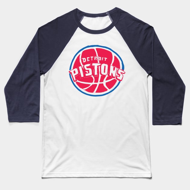 Detroit  Pistoooons Baseball T-Shirt by Very Simple Graph